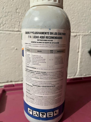 Dicamvel 12-24 Dicamba Y 2,4-d Concentrado Soluble 1l