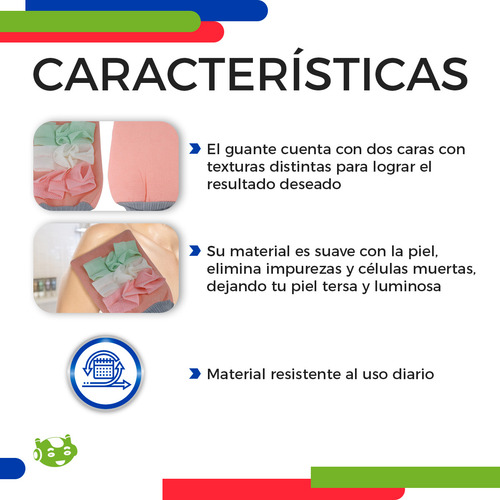 Guante Exfoliante de Ducha Slim Company Manopla Para Baño Limpieza Profunda corporal Retira Piel Muerta Color Rosa