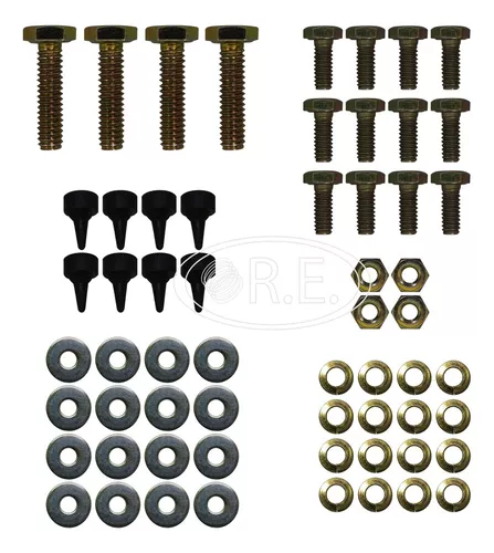 Jogo De Decalque Adesivo Trator Massey Ferguson 55X - R.E. PEÇAS