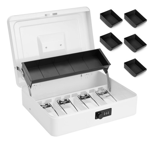 Sgorlds Caja De Dinero Grande Con Cerradura De Combinación Y