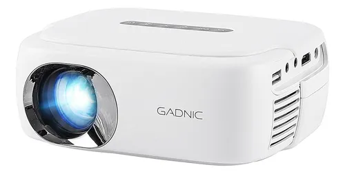 comprar Mini Proyector Portatil Led 1200l Usb Gadnic 1080p Full Hd Color Blanco