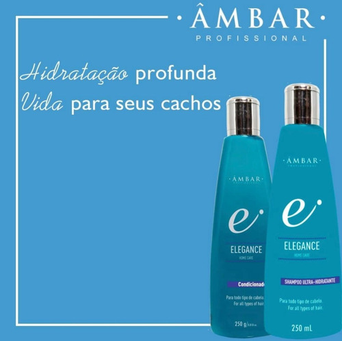 Imagem 2 de 4 de Kit Hidratação Profunda Âmbar =shampoo E Condicionador 500ml