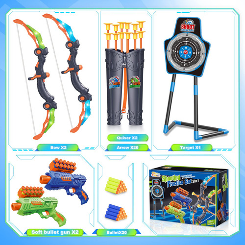 Set De Tiro Con Arco Springflower 2 Con Arco Y Flecha Con Le