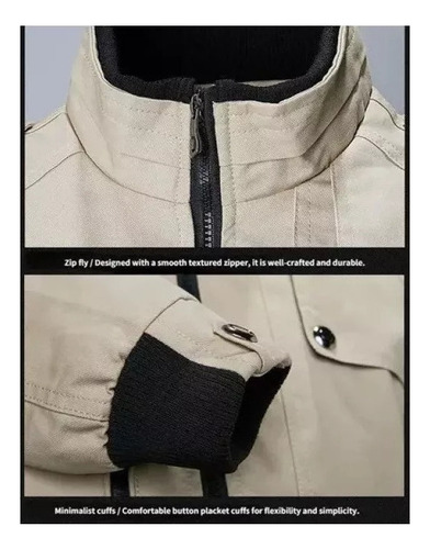 Wb Chaqueta Militar De Algodón De Moda Casual Para Hombre