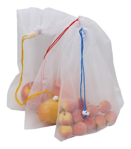 Kit 3 Sacos Para Legumes E Frutas Grande