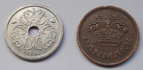 * Lote De Monedas De Dinamarca. Buen Precio!