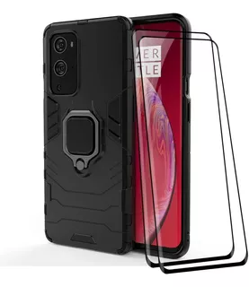 Funda De Armadura Tpu + Pc Para Oneplus 9 Pro + 2 Micas