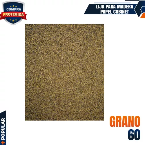 TRUPER LIMA-60 Papel de lija para madera, (grano 60)