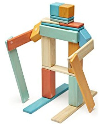 Tegu  Juego De Bloques Magneticos De Madera 24 Piezas Puest