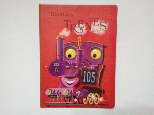 Antiguo Libro Infantil Divertidos Trenes