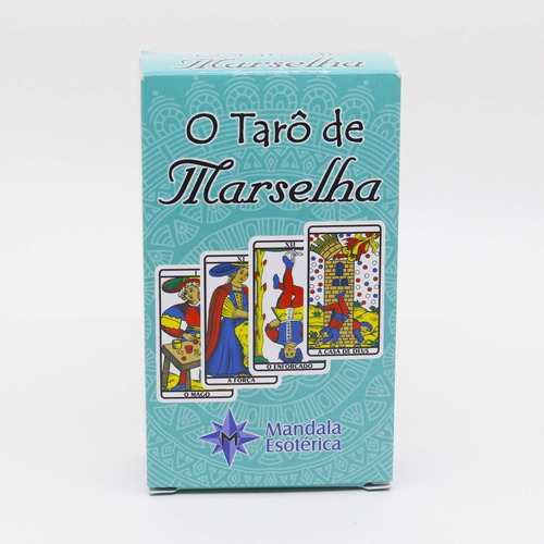 Baralho Tarô De Marselha 78 Cartas Com Manual E Bolsa
