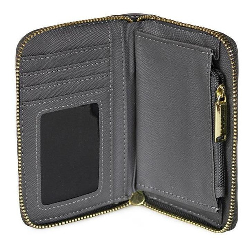 Billetera Mujer Trifold Gris Kenneth Cole