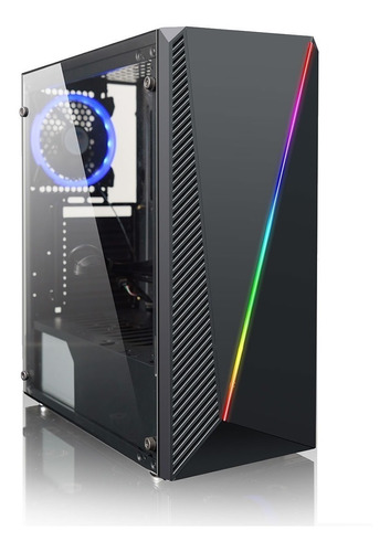 Gabinete Lnz Gamer Rgb S/fuente Usb 3.0 Acrilico Atx Lz10