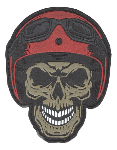 Parche Militar Tactico Calavera Biker Motociclista Airsoft