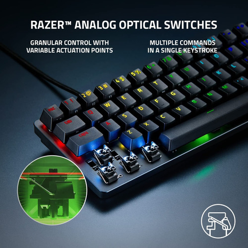 Razer Huntsman Mini Teclado Optomecánico 60% Rgb Idioma Inglés Us Color Del Teclado Negro