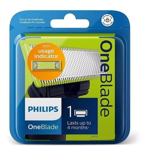 Imagen 1 de 6 de Repuesto Philips Oneblade Qp210 X 1 Cuchilla Qp2521 Qp6510