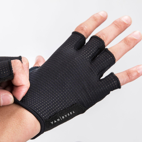 Guantes De Ciclismo Cortos Roadr 500 Negros Triban