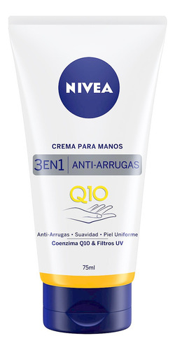 Crema Para Manos Humectante Nivea Q10 Antiarrugas 75 Ml Fragancia - Tipo de envase