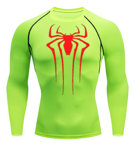 .. Playera Deportivo Hombre Spiderman Manga Larga