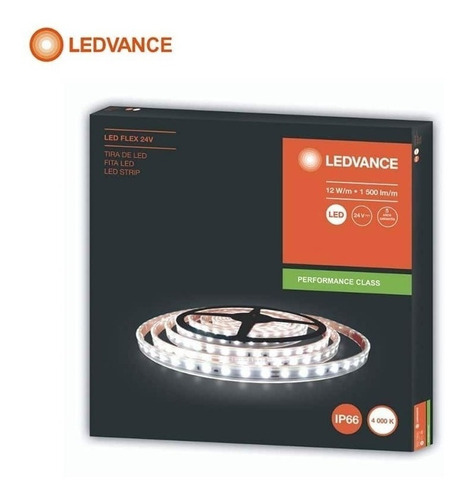 Imagen 2 de 2 de Ledvance Tira Led Prime Flex 12w 24v X4,5m Luz Neutra