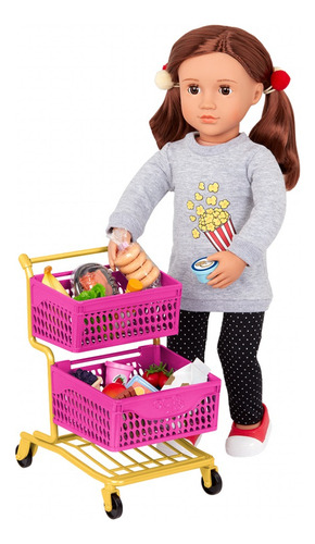 Carrito Supermercado Y Accesorios Para Muñeca Our Generation