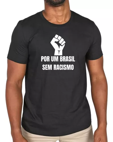 Camiseta Camisa Consciência Negra Brasil Livre Do Racismo