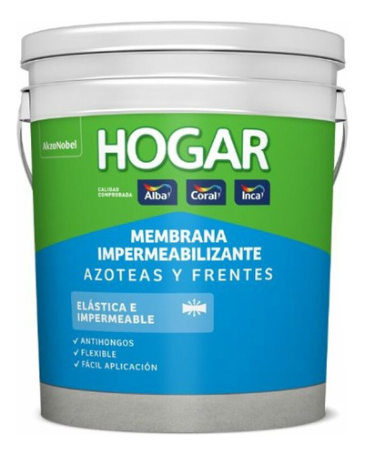 Membrana Liquida Inca Hogar Azoteas Y Frentes 20kg Ed