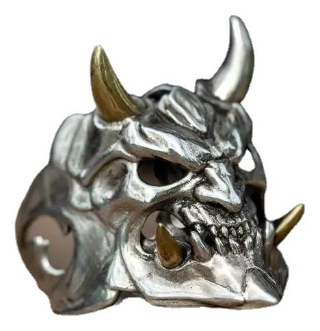 Anillo De Calavera Con Máscara De Aleación For Hombre