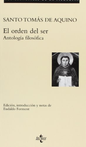 El Orden Del Ser, De Santo Tomás De Aquino. Editorial Tecnos (g), Tapa Blanda En Español