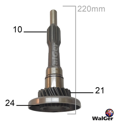 Engranaje Directa Peugeot Ba7 5v 21-24z 10 Estrias