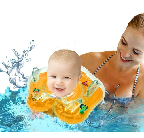 Imagen 3 de 6 de Flotador Inflable Bebé Salvavidas Cuello Flotis Alberca Play