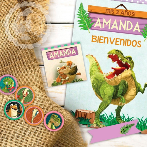 Kit Imprimible Gigantosaurus Rex Dinosaurios Nenas W82