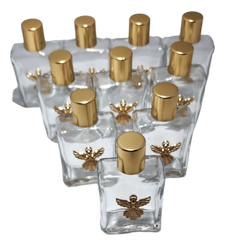 10 Pack Botella Para Agua Bendita Angel 8x4.5cm