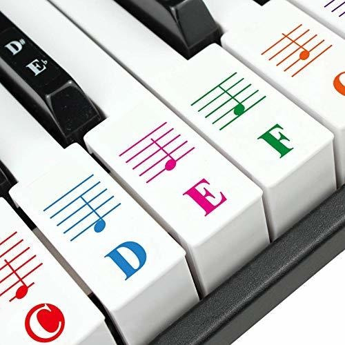 Instrumento Musical Para Iwbthfy Piano Stickers, Piano Keyb