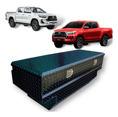 Caja Herramientas Toyota Hilux 2019-2024  Negra C/resaques