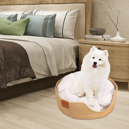 Camas De Ratán Tejidas A Mano Para Gatos, Cama De Perro L