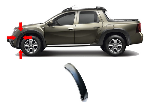 Moldura Fender Guardabarro Renault Duster Oroch Del Izq