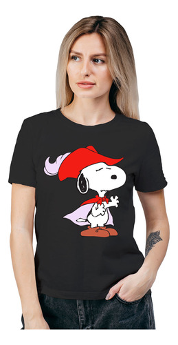 Polera Mujer Snoopy Shakespeare Poeta Algodon Organico Wiwi