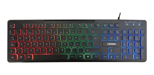 Teclado Lenovo Gamer Con 3 Modos De Luz Led 