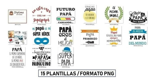 Imagen 5 de 9 de +700 Plantillas Para Sublimar Tazas Dia Del Padre