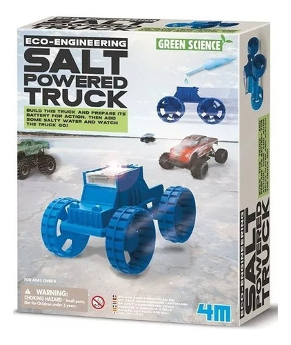 Juego De Ciencia Salt Powered Truck 4m De Green Science