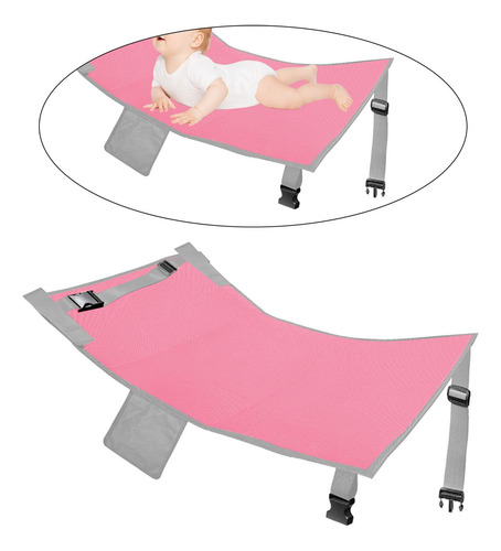 Reposapiés De Avión Compacto Para Niños, Rosa 45cmx35cm