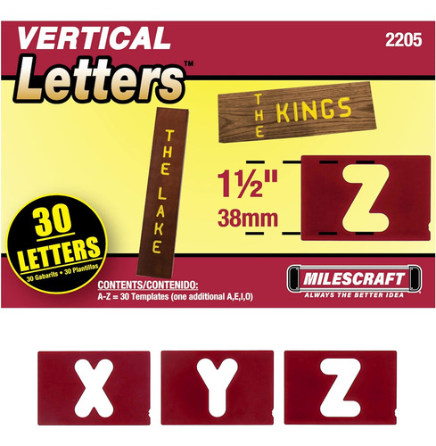 Plantillas De Letras Verticales 2205 De 1.5 PuLG. Pro D...