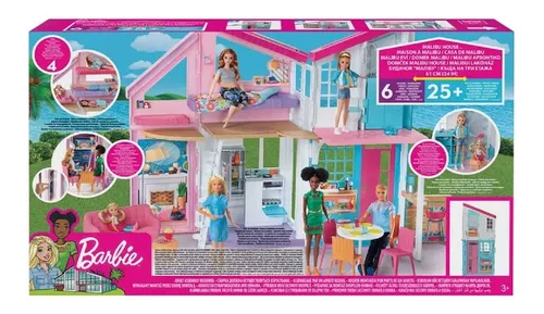 Playset – Barbie – Nova Casa De Férias Malibu – Colorida – Mattel