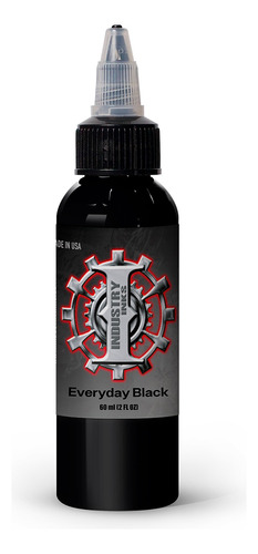 Tinta Para Tatuar Negro Everyday Black 2oz Industry Inks