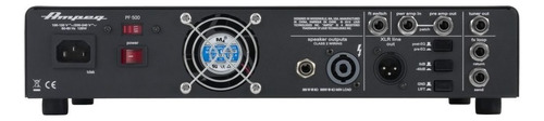 Cabezal amplificador de contrabajo Ampeg Pf-500 de color negro