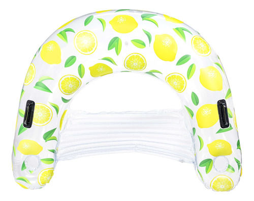 Flotador Inflable De Piscina Con Silla De Sol De Limon