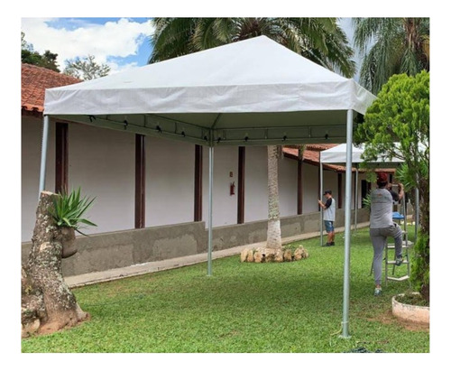 Tenda Piramidal 5x5 M Completa Lona - Estrutura Galvanizada