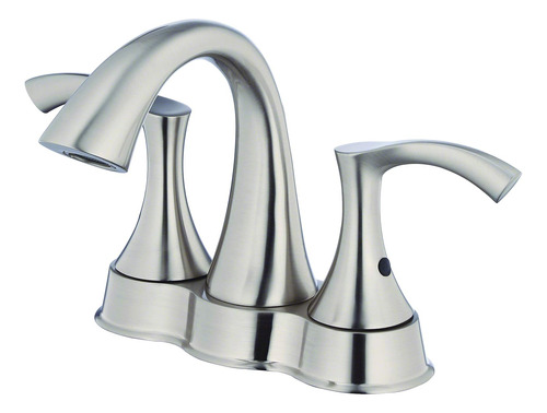 Grifo De Lavabo Gerber D301122bn Centerset, Niquel Cepill...