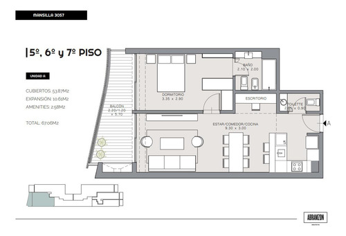 Departamento En Venta Barrio Norte / Recoleta 1 Ambiente.
